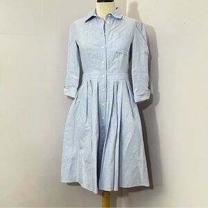 JNY Jones New York Oxford Cloth Button Down Dress 2